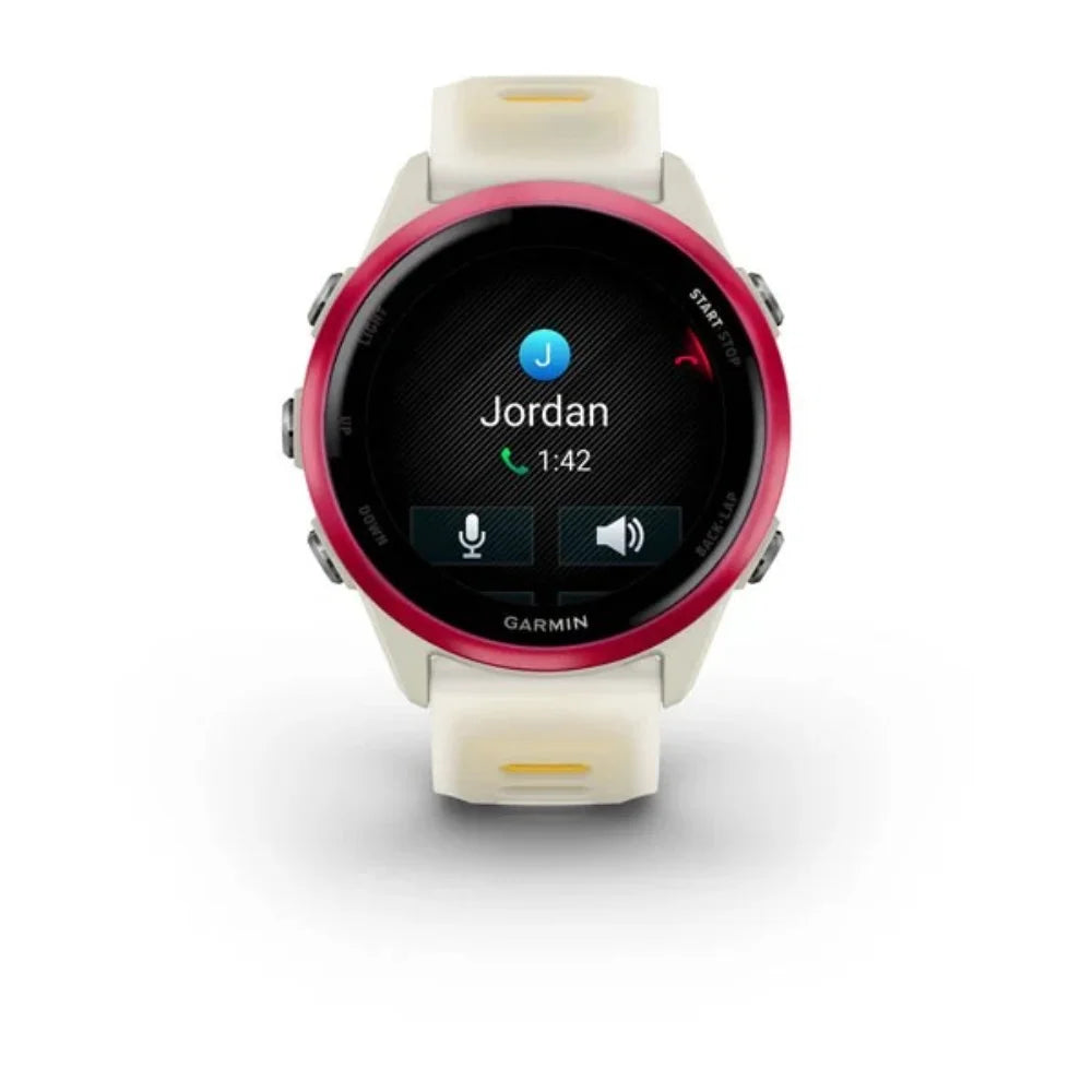 Garmin Forerunner 570 42mm GPS Smartwatch - Bone / Raspberry / Mango | 49-GAR-010-02970-02