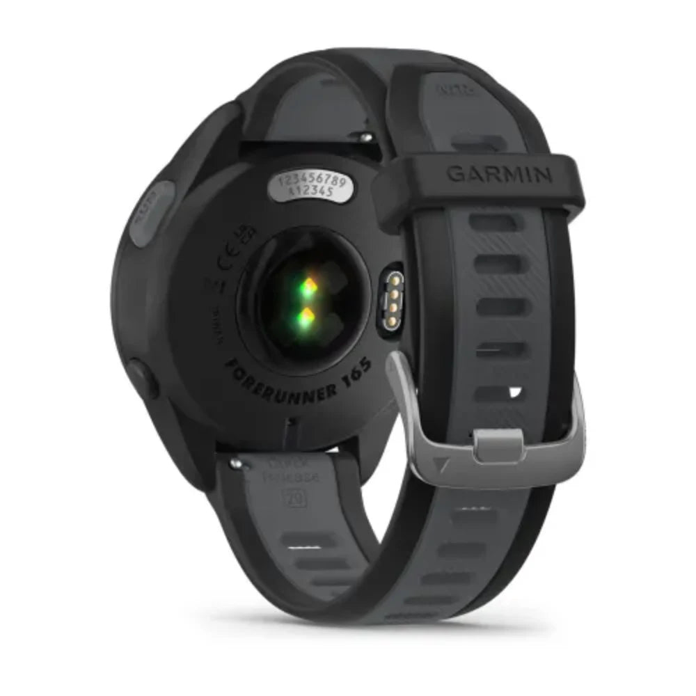 Garmin Forerunner 165 Music Smart Watch - Black and Slate Grey | 49-GAR-010-02863-30