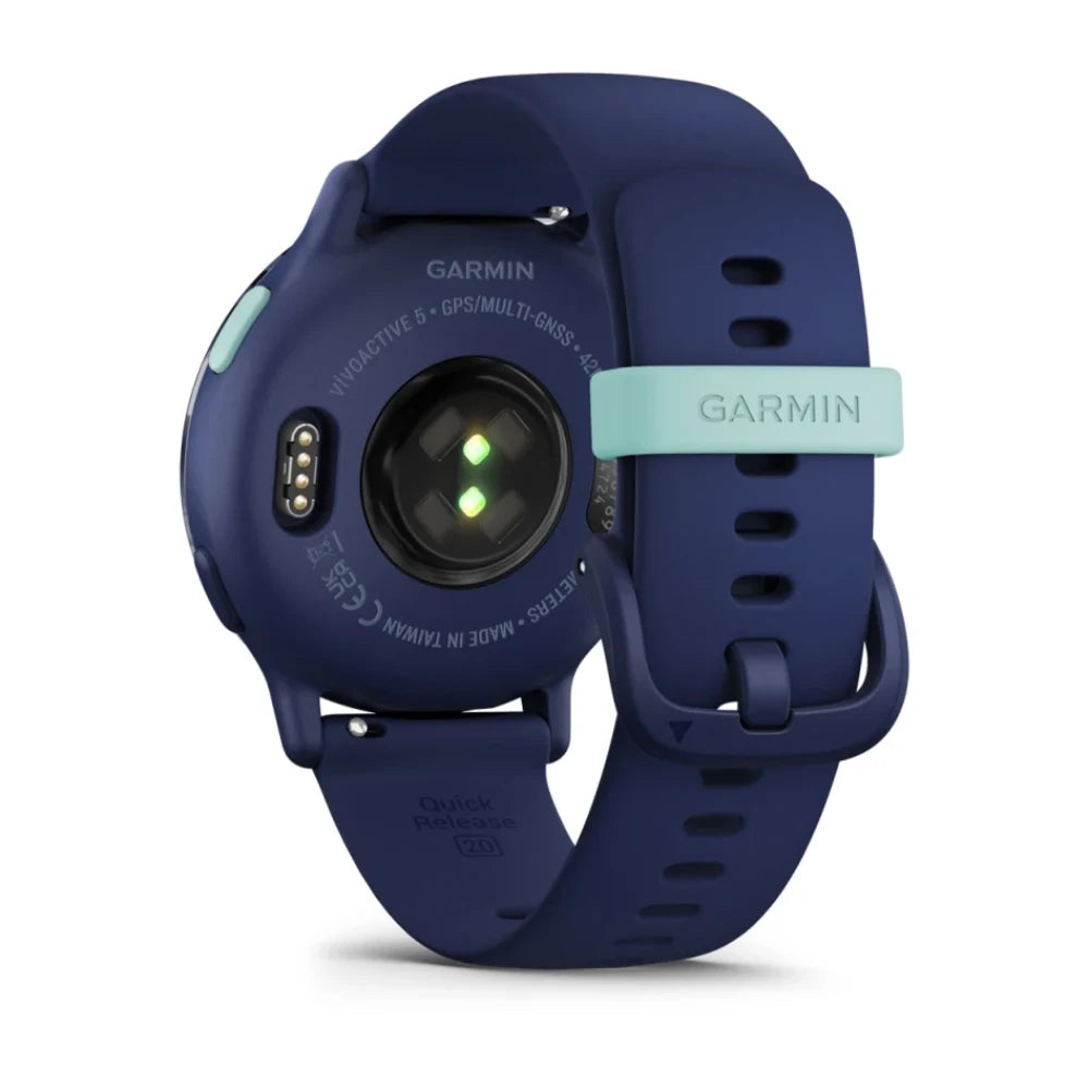 Garmin Vivoactive 5 Aluminium Bezel Silicone Band - Navy | 49-GAR-010-02862-12