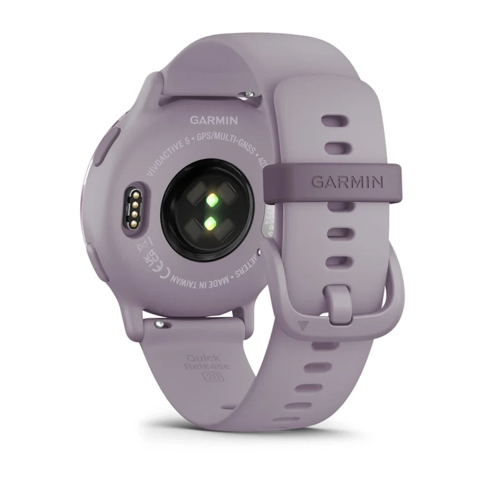 Garmin Vivoactive 5 Aluminium Bezel Silicone Band - Orchid | 49-GAR-010-02862-13