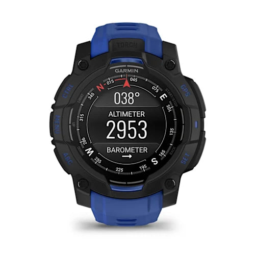 Garmin Instinct 3 Smart Fitness Watch 45mm AMOLED - Blue | 49-GAR-010-02936-03