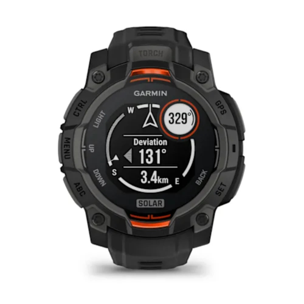 Garmin Instinct 3 45MM Solar Smart Fitness Watch - Black | 49-GAR-010-02934-00