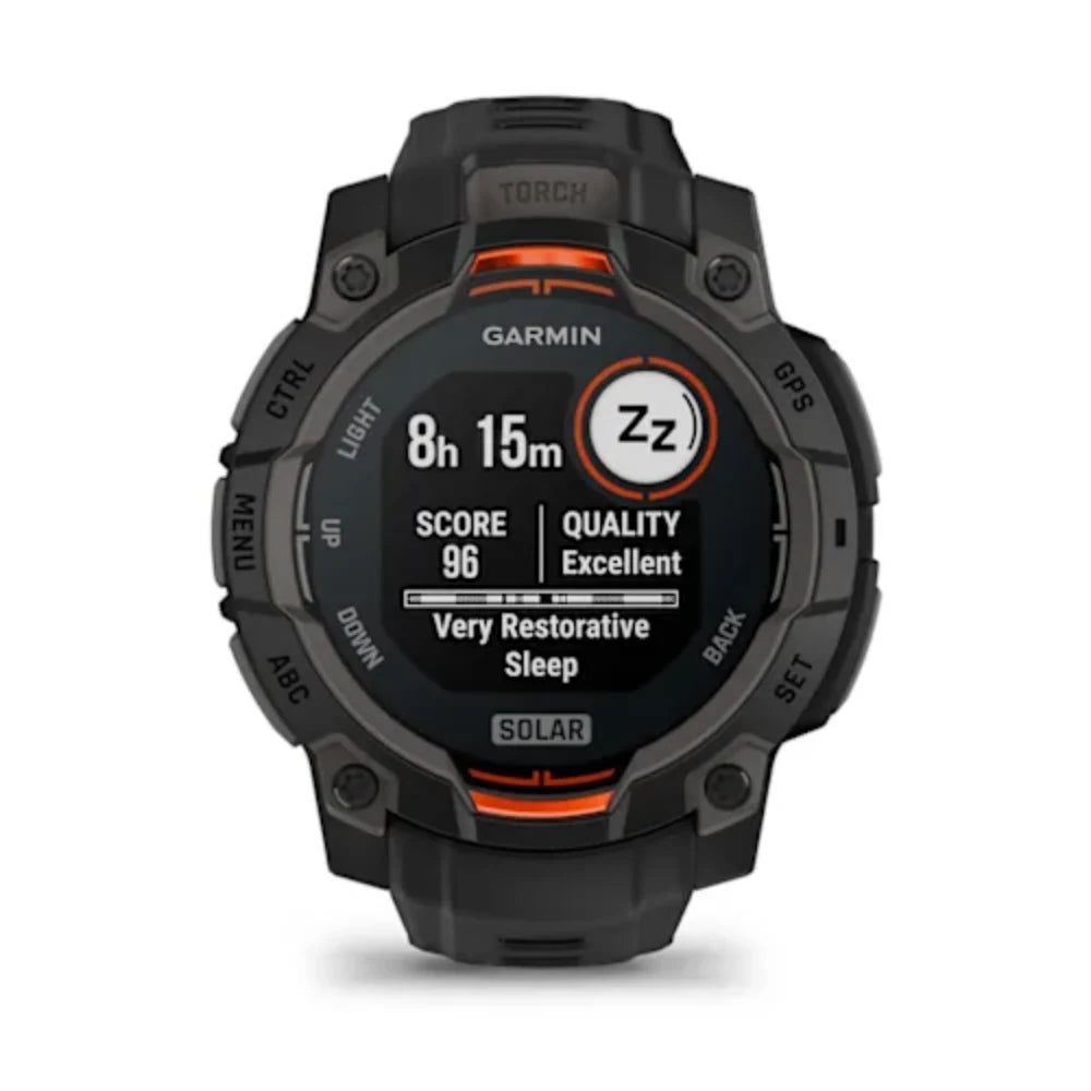 Garmin Instinct 3 45MM Solar Smart Fitness Watch - Black | 49-GAR-010-02934-00