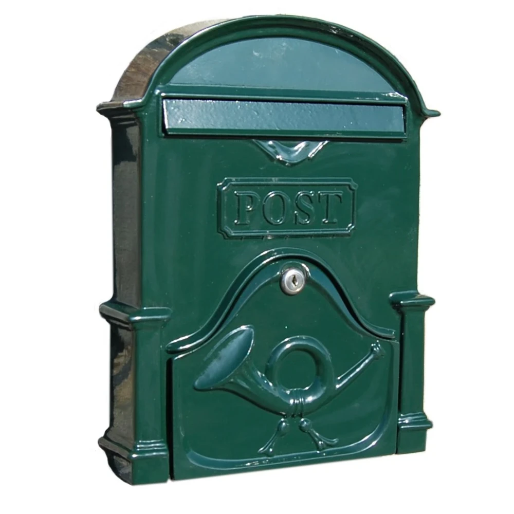 Paprika The Brosna A4 Cast Aluminium Letterbox Postbox - Fir Green