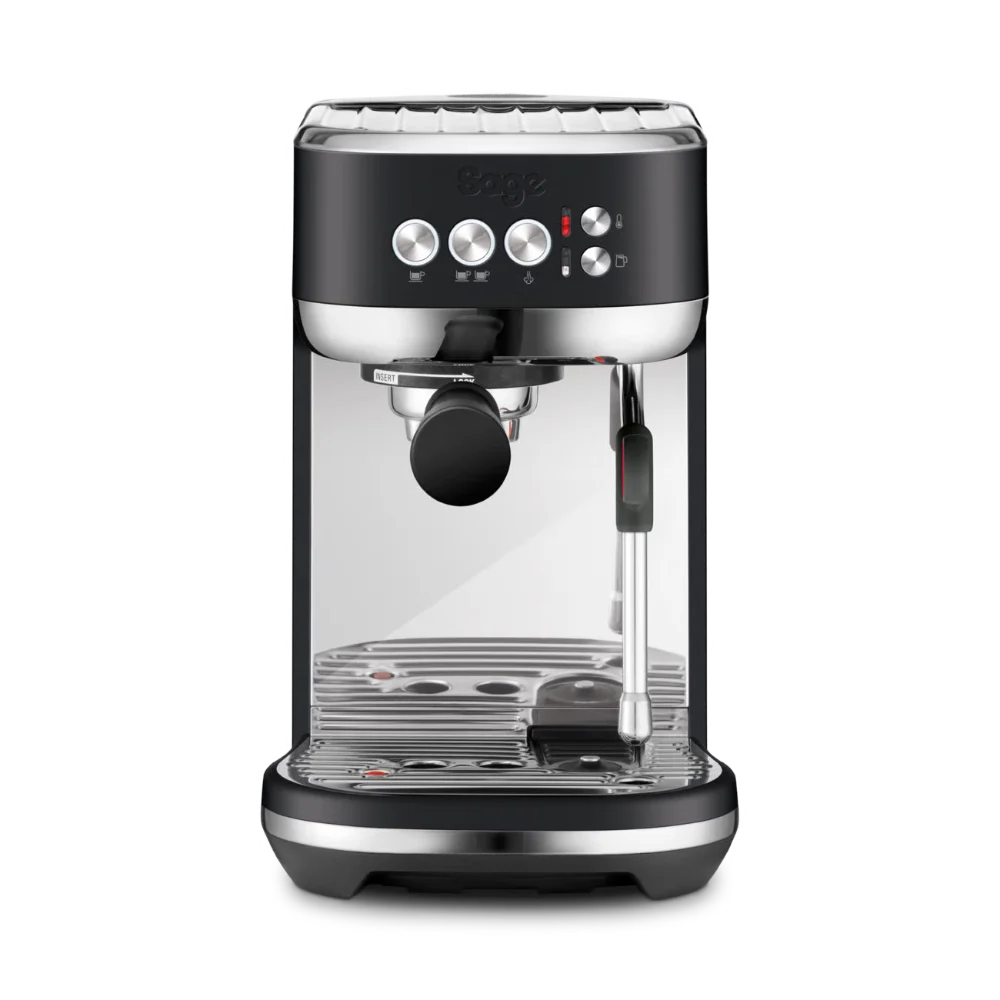 Sage Bambino Plus Espresso Coffee Machine - Black Truffle | SES500BTR4GUK1