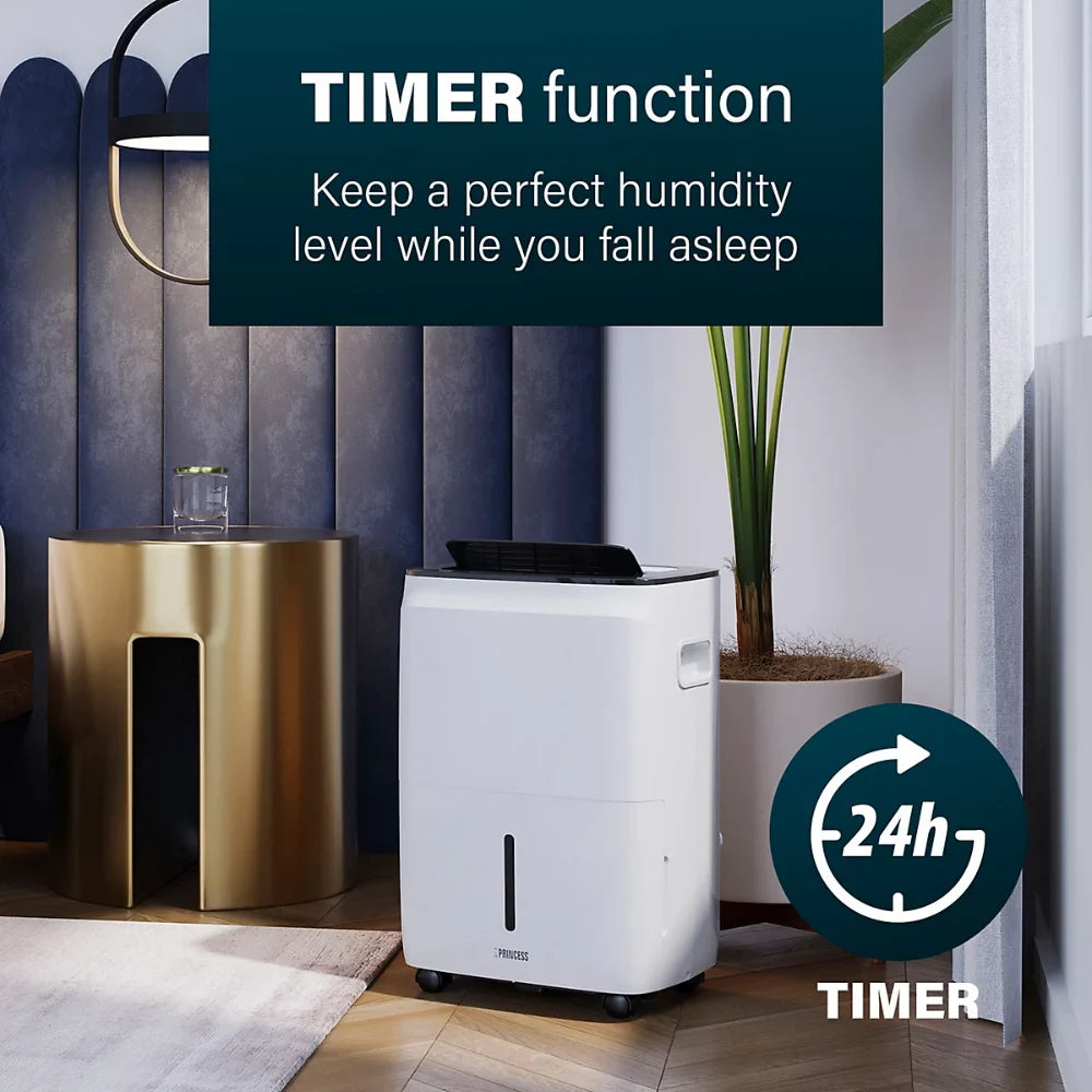 Princess 30 Litre Smart Dehumidifier - White | 01.368130.02.001