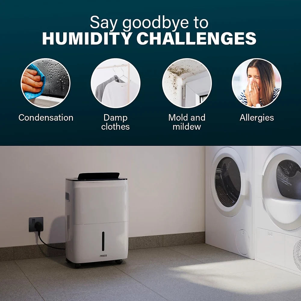 Princess 30 Litre Smart Dehumidifier - White | 01.368130.02.001