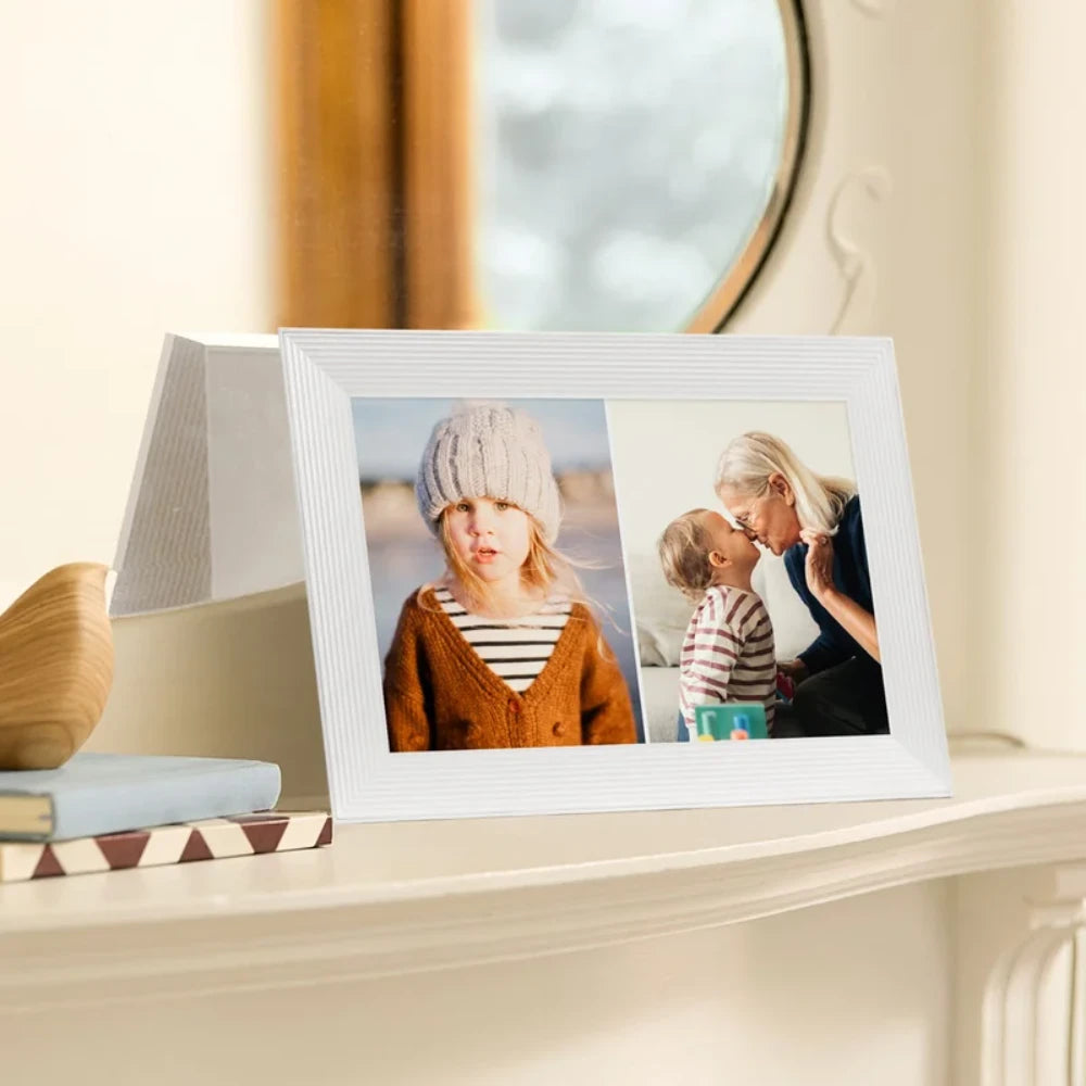 Aura Carver 10.1 Inch WiFi Digital Photo Picture Frame - White | UKA900-WHT