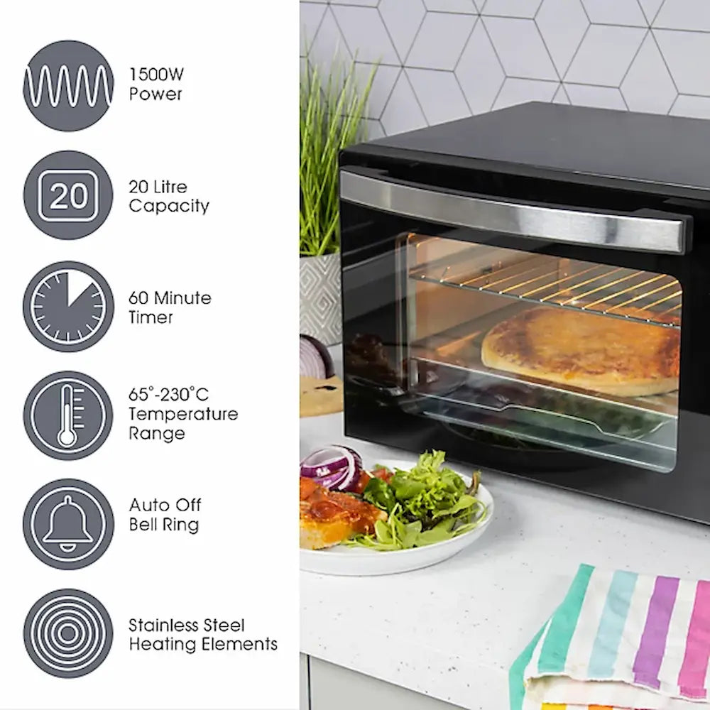 Quest 20 Litre Rotisserie Oven with Grill | 35399