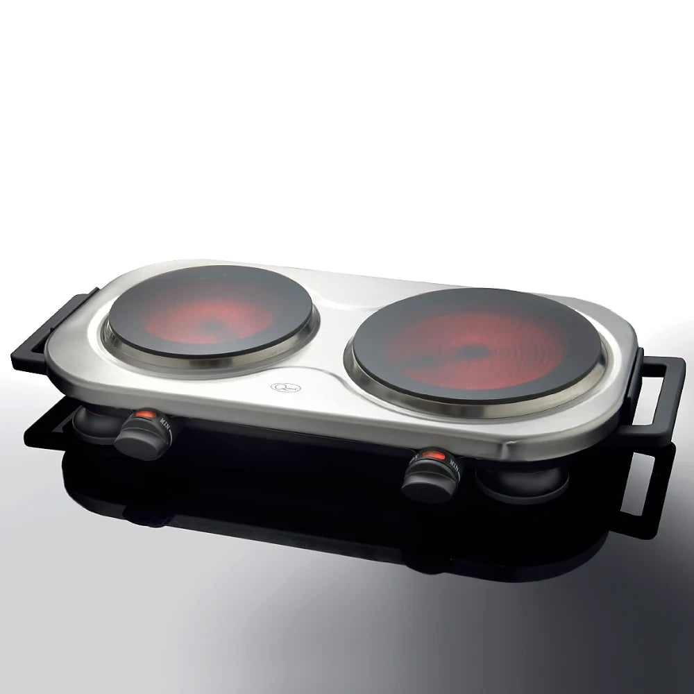 Quest Ceramic Infrared Double Ring Hot Plate | 37259