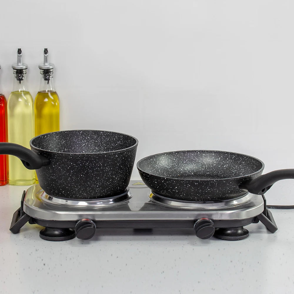 Quest Ceramic Infrared Double Ring Hot Plate | 37259