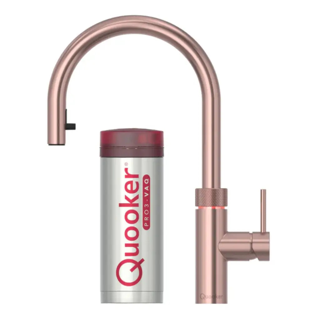 Quooker PRO3 Flex Boiling Water Kitchen Tap - Rose Copper | 3XRCO