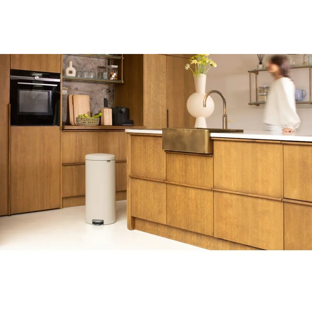 Brabantia 30 Litre New Icon Pedal Bin - Soft Beige | 149962