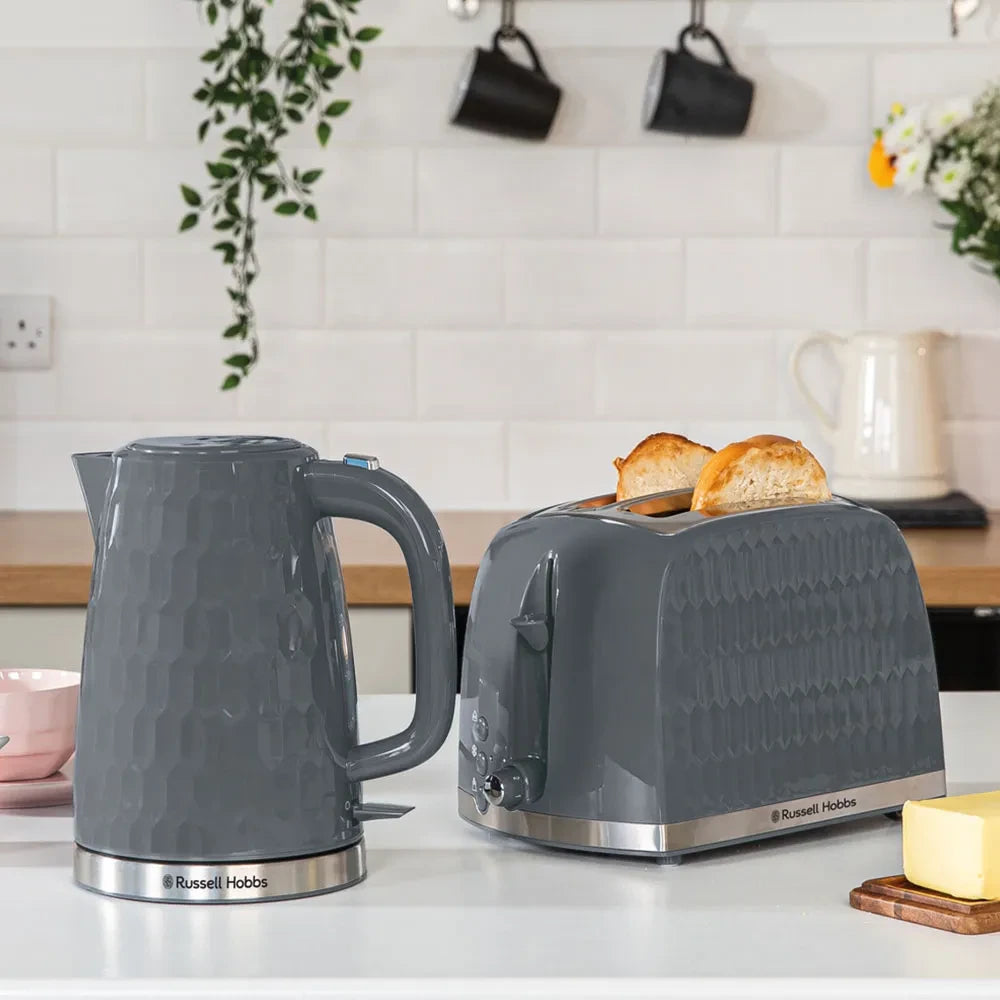 Russell Hobbs Honeycomb 2 Slice Toaster - Grey | 26063