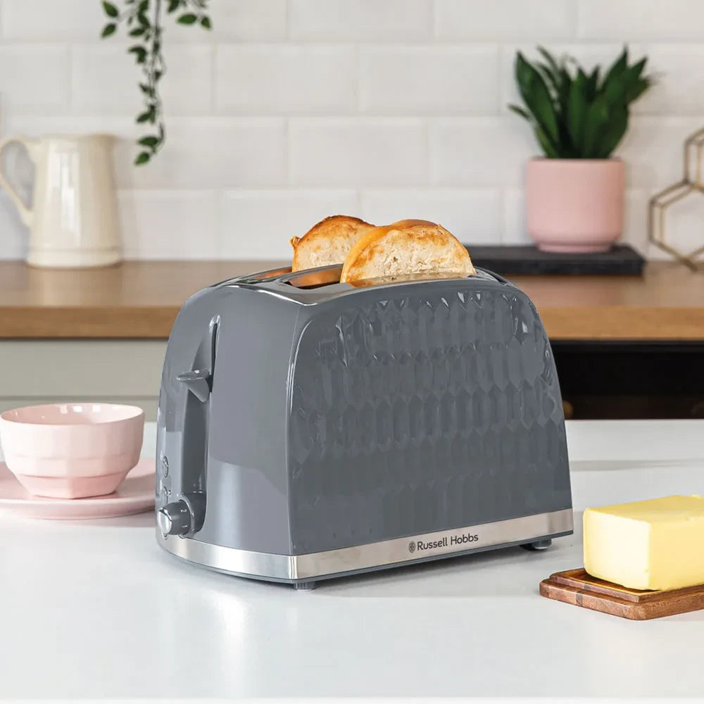 Russell Hobbs Honeycomb 2 Slice Toaster - Grey | 26063
