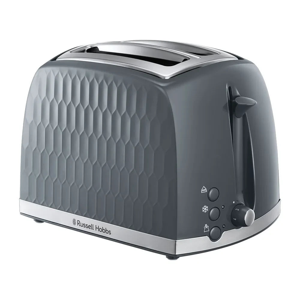 Russell Hobbs Honeycomb 2 Slice Toaster - Grey | 26063