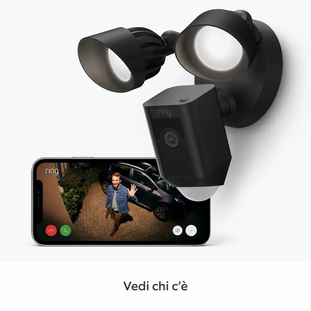 Ring Floodlight Wired Plus Wifi Security Camera - Black | B08F6HMZ7C