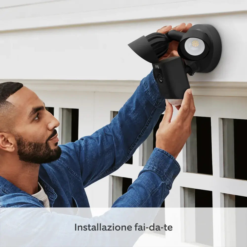 Ring Floodlight Wired Plus Wifi Security Camera - Black | B08F6HMZ7C