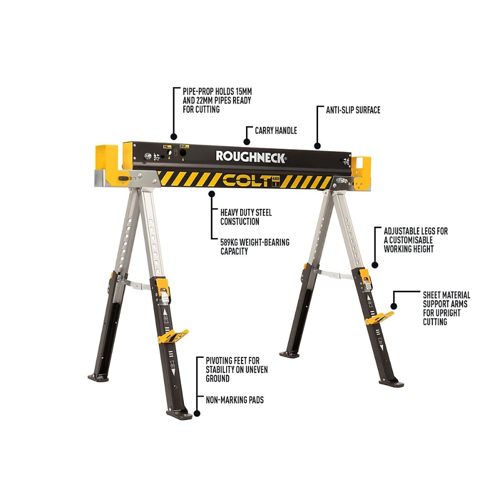 Roughneck COLT 600E Sawhorse (Twin Pack) | XMS25HORSE