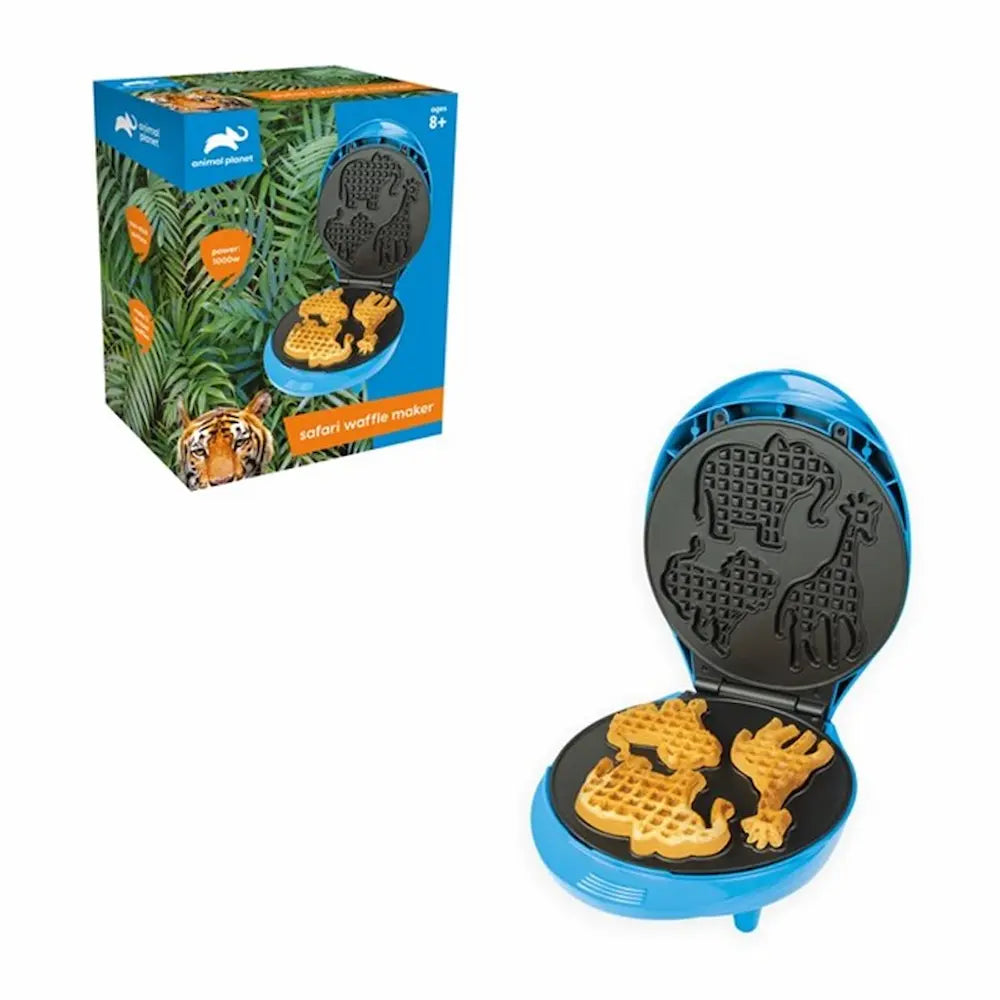 Quest Safari Animal Shape Waffle Maker - Blue | 59009