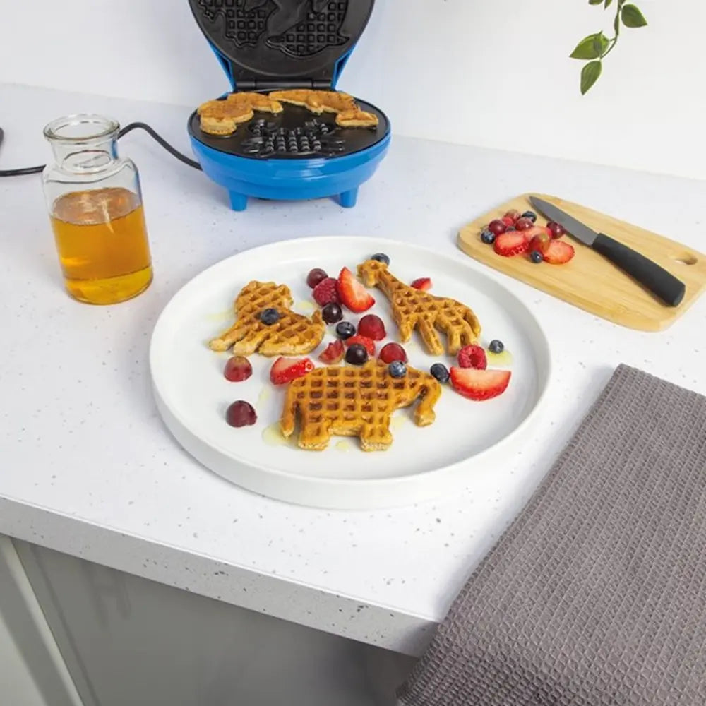 Quest Safari Animal Shape Waffle Maker - Blue | 59009