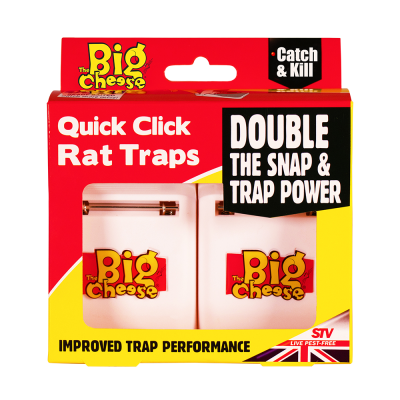 Big Cheese Quick Click Rat Trap 2 Pack | STV150