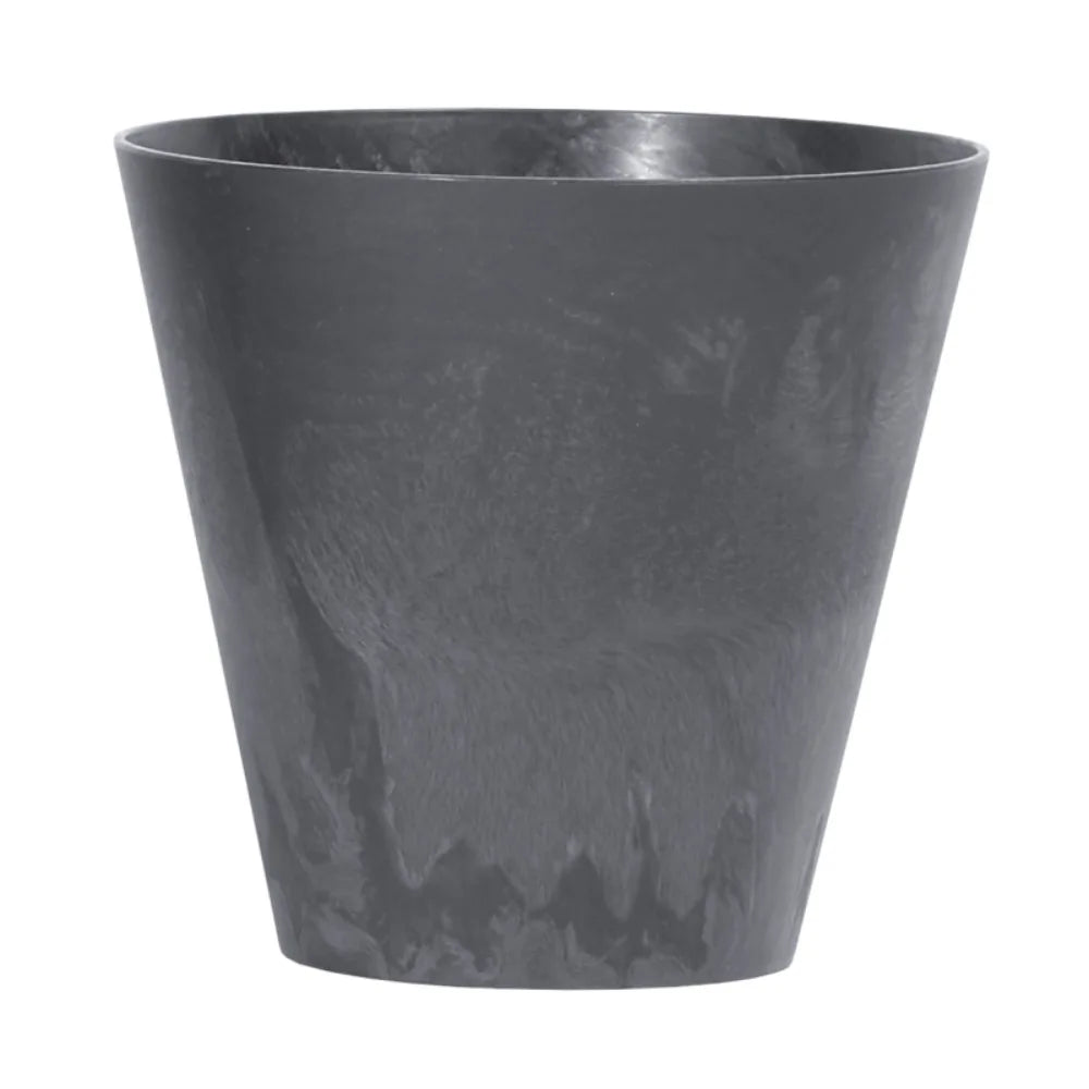 Prosperplast Tubus Beton Effect Round Planter 400mm - Anthracite | DTUB400E-S433