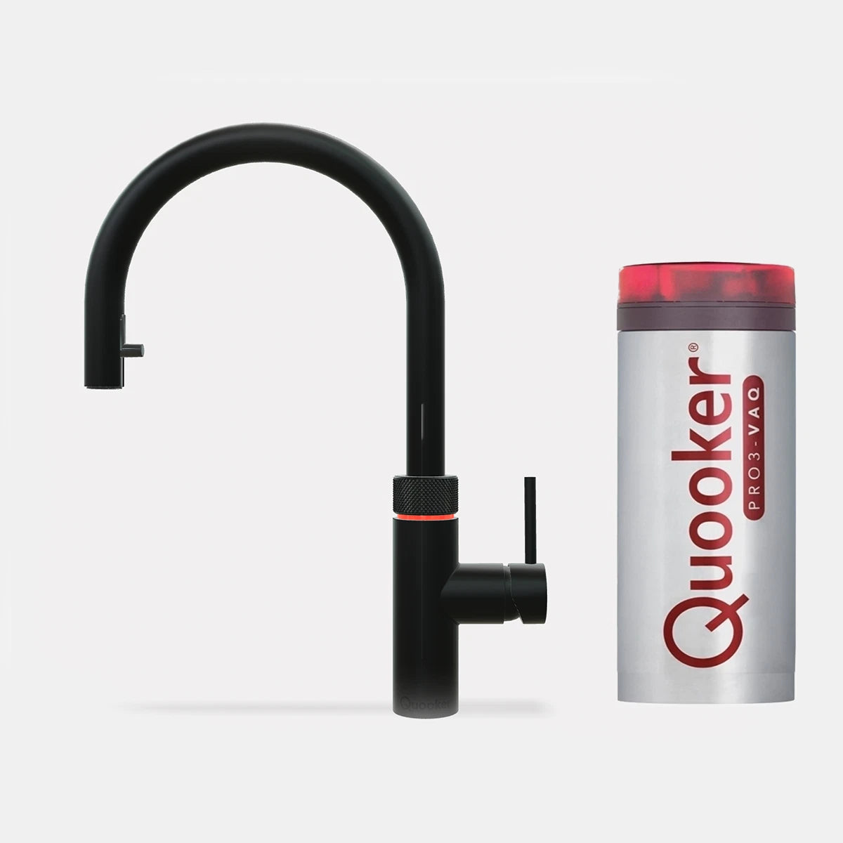 Quooker PRO3 Flex Boiling Water Kitchen Tap - Black | 3XBLK