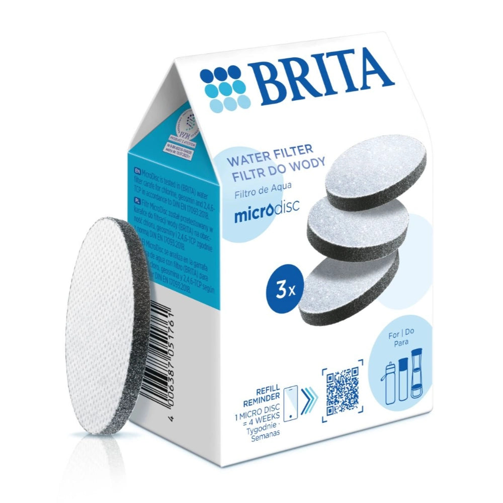 Brita Universal Water Filter Discs for Fill & Go Bottles 3 Pack