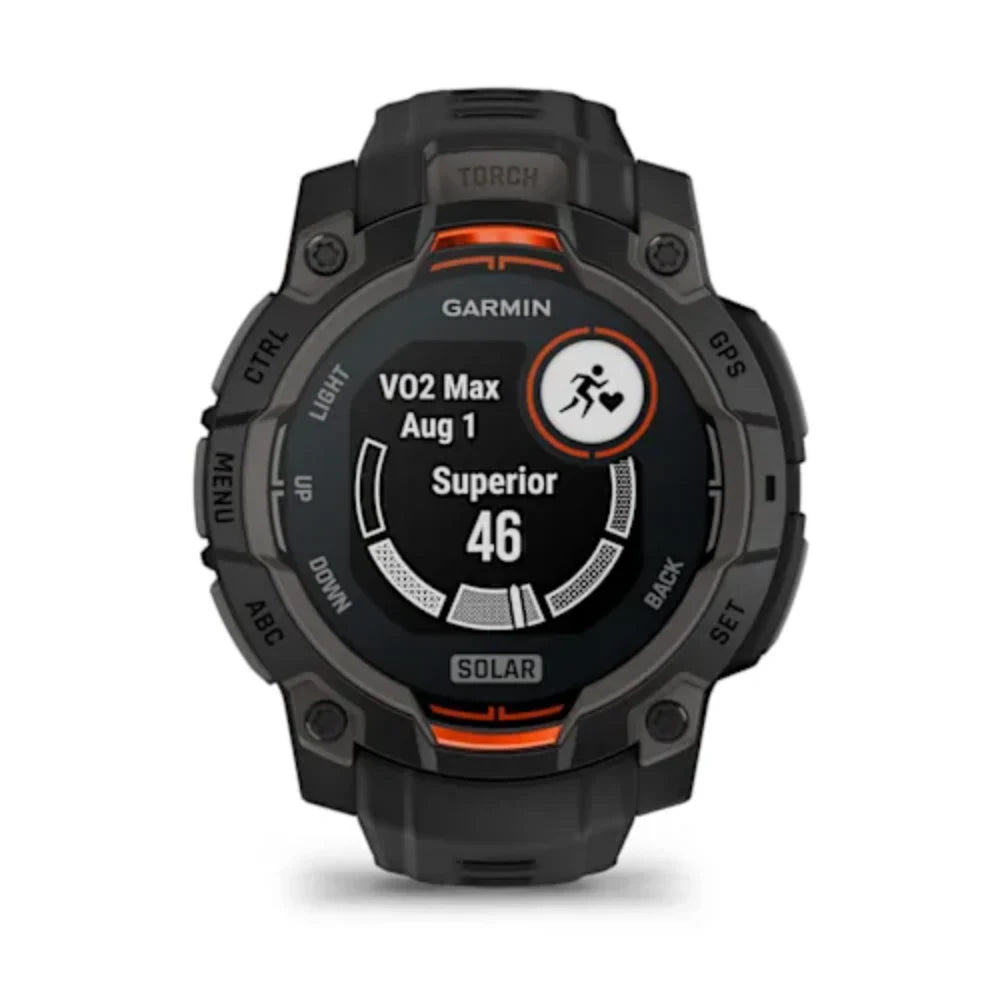 Garmin Instinct 3 45MM Solar Smart Fitness Watch - Black | 49-GAR-010-02934-00