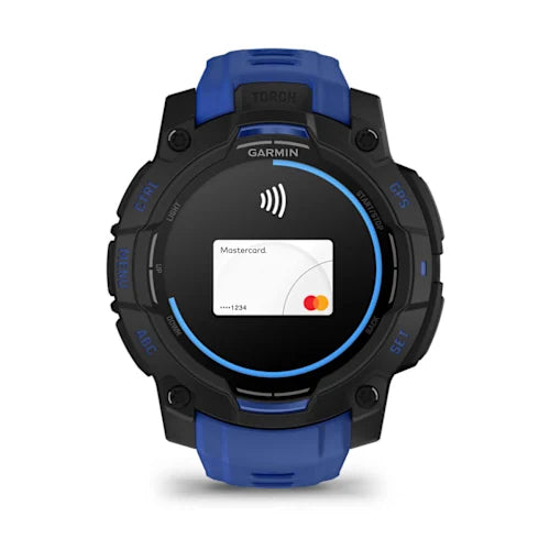 Garmin Instinct 3 Smart Fitness Watch 45mm AMOLED - Blue | 49-GAR-010-02936-03