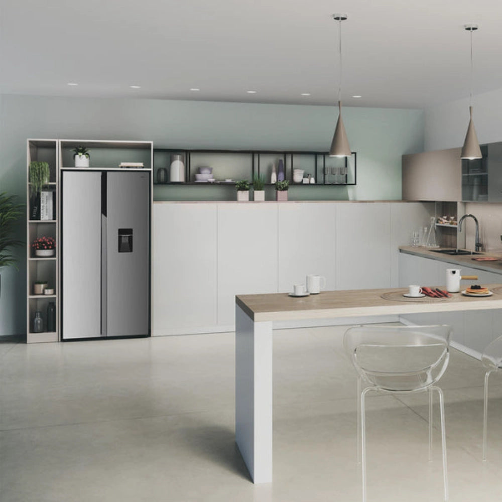 Hoover H-FRIDGE 500 MAXI Frost Free American Fridge Freezer - Inox | HHSBSO6174XWDK-1