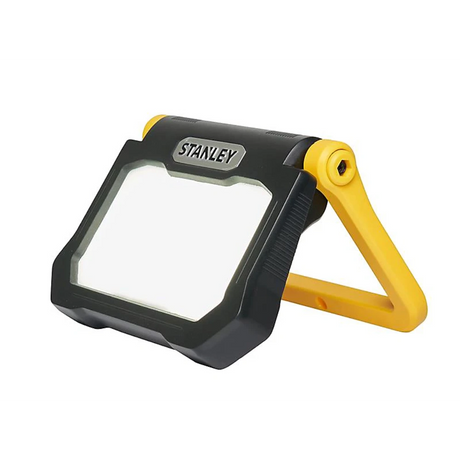 Stanley portable work light on a white background
