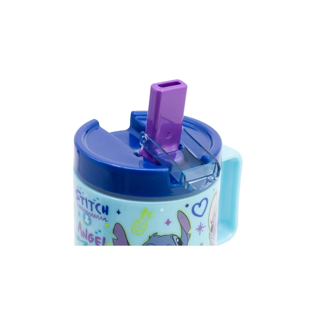 Stitch Licensed Water Bottle with handle 530ml | STO75056