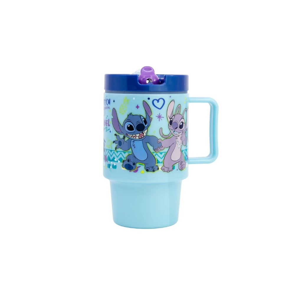 Stitch Licensed Water Bottle with handle 530ml | STO75056