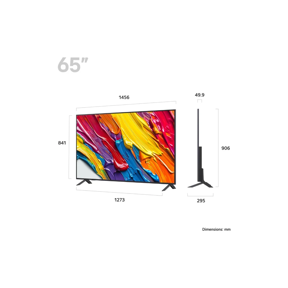 LG 65 Inch QNED AI 4K Ultra HD Smart TV (2025) | 65QNED82A6B.AEK