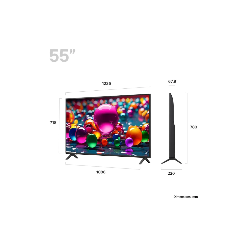 LG 55 Inch 4K UHD Smart TV | 55UA75006LA.AEK