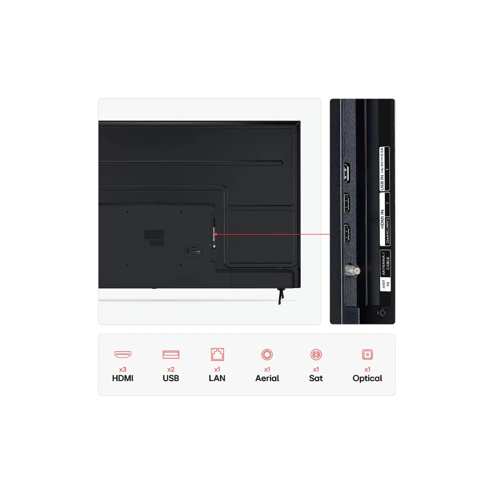 LG AI UA75 75 Inch 4K Smart TV - Black | 75UA75006LA.AEKQ