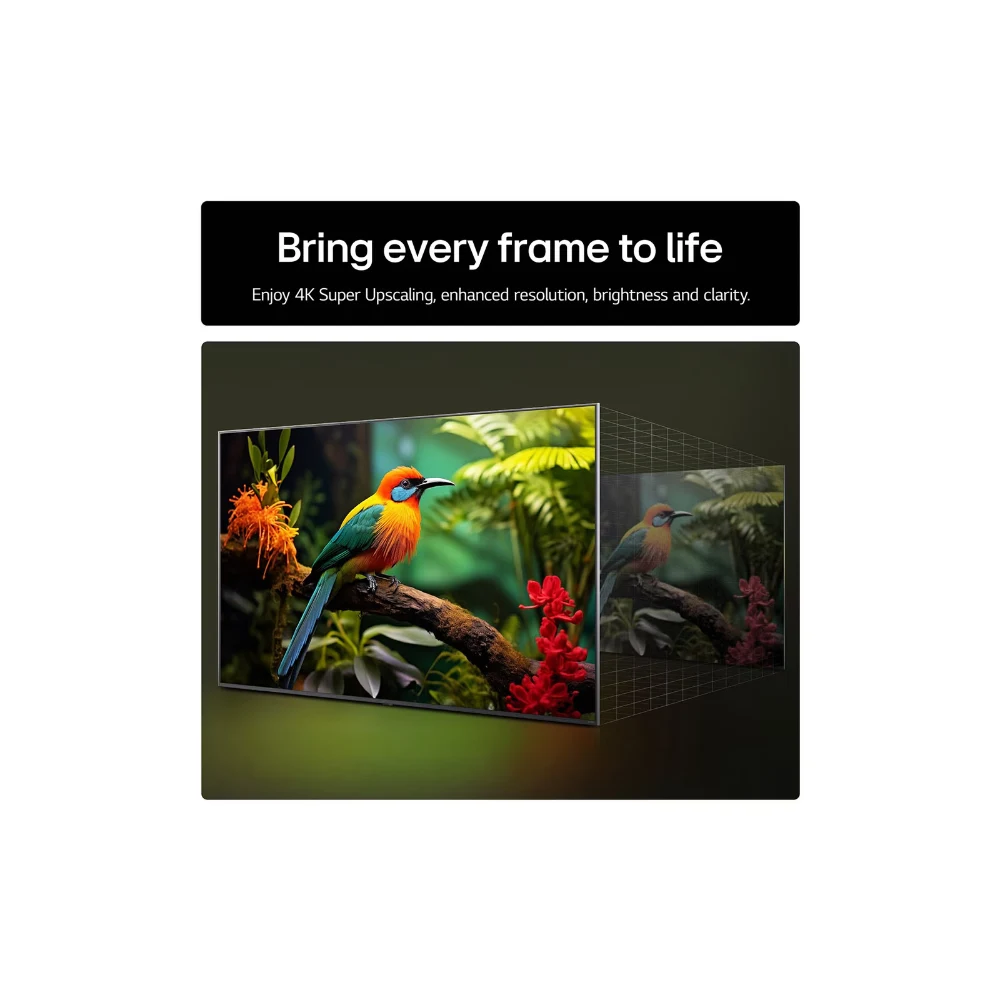 LG AI UA75 75 Inch 4K Smart TV - Black | 75UA75006LA.AEKQ