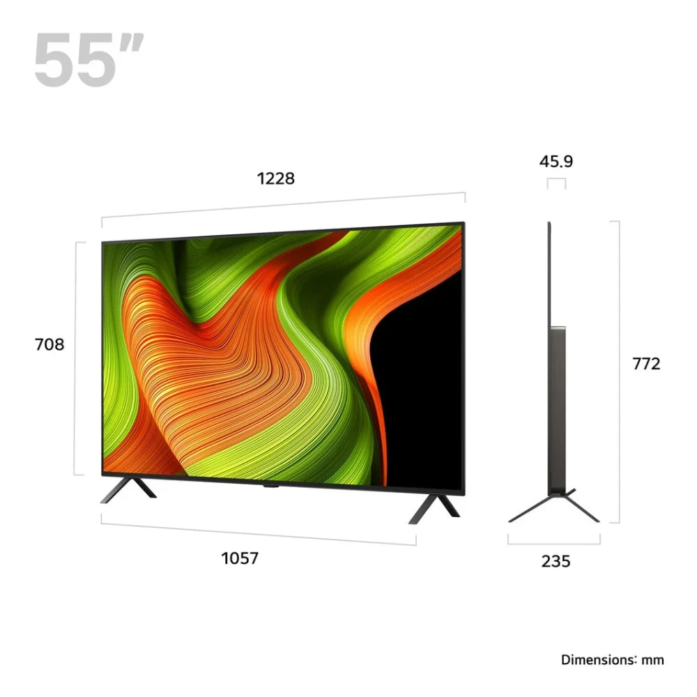 LG 55 Inch OLED AI B5 4K Smart TV (2025) | OLED55B56LA.AEK