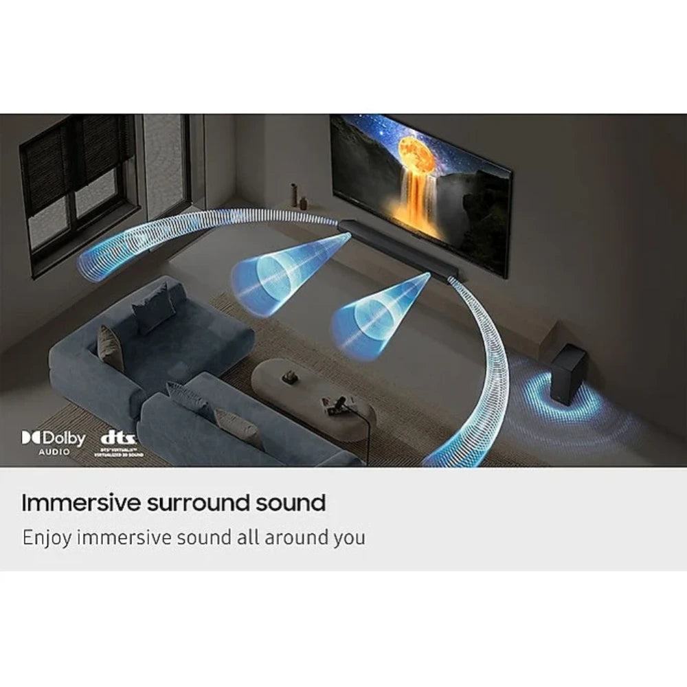 Samsung B750F 5.1 Channel 400w B Series Soundbar with Subwoofer - Black | HW-B750F/XU