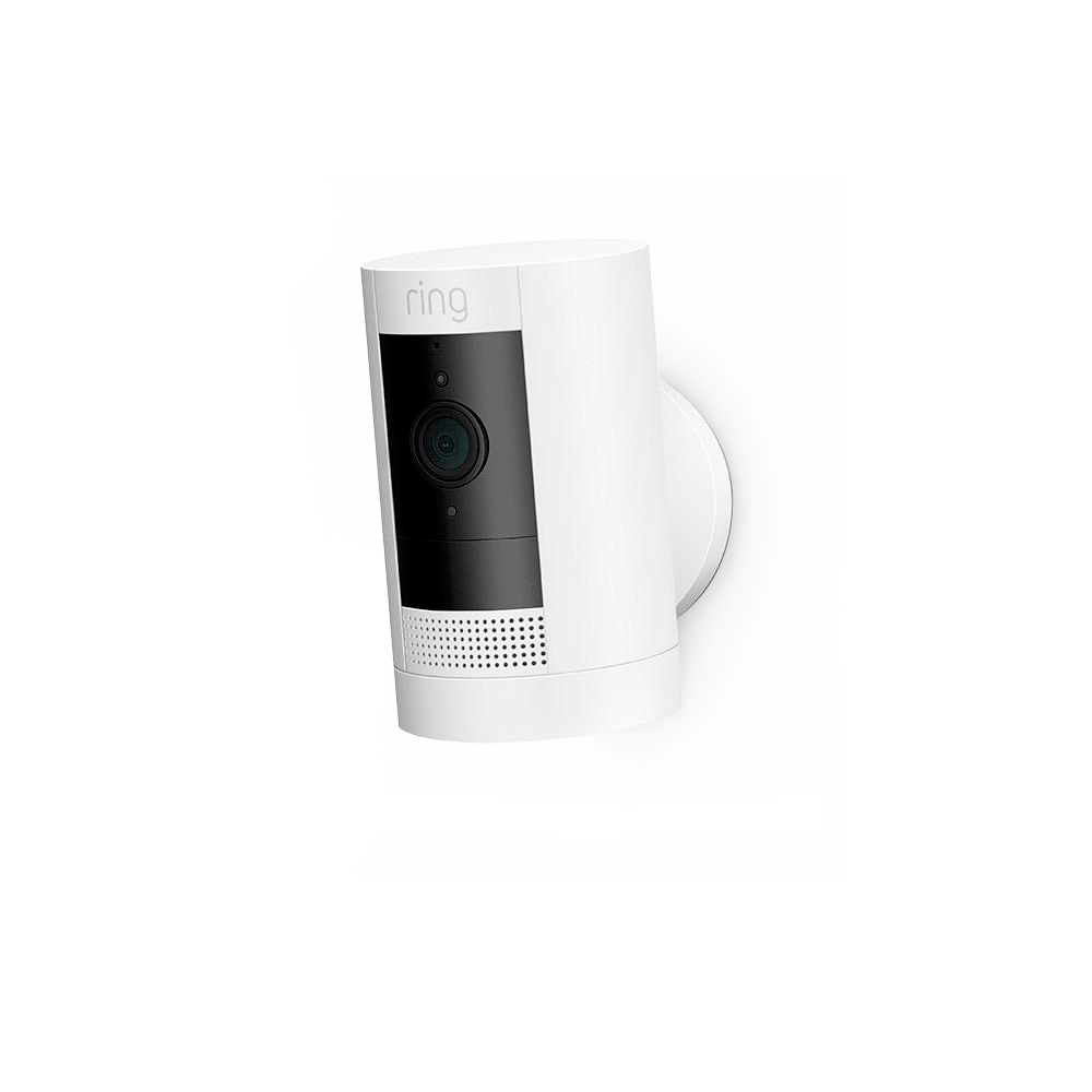 Ring Stick Up Cam Plug In Outdoor HD Security Camera - White | B0C5QX4PW2
