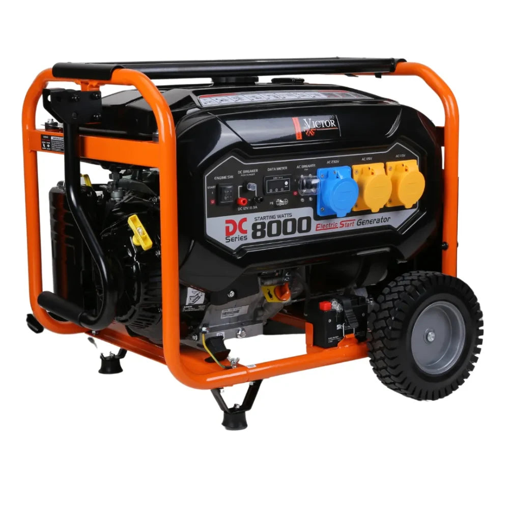 Victor 6.5 kW Openset Petrol Generator 8KVA | LC8000DCS
