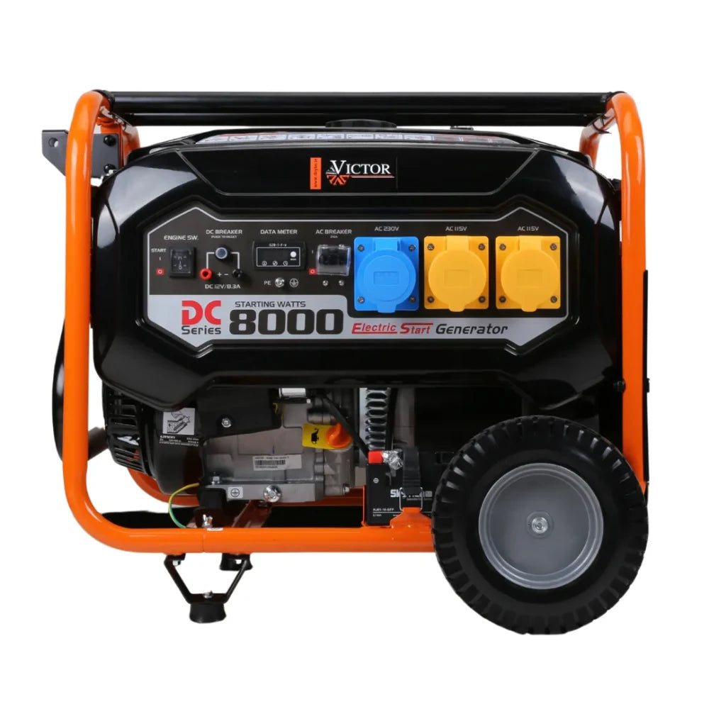 Victor 6.5 kW Openset Petrol Generator 8KVA | LC8000DCS