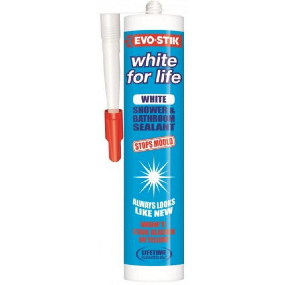 Evo-Stik White for Life Shower and Bathroom Sealant - White | 30613469