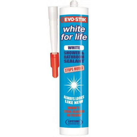 Evo-Stik White for Life Shower and Bathroom Sealant - White | 30613469