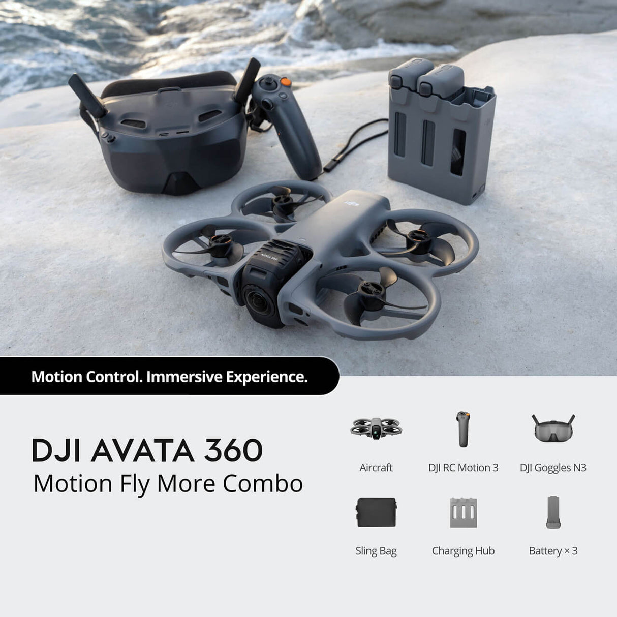 DJI Avata 360 Motion Fly More Combo Drone | CP.FP.00000318.01