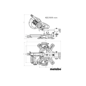 Metabo 216mm Cross Cut Mitre Saw 240V | XMS25MITRE
