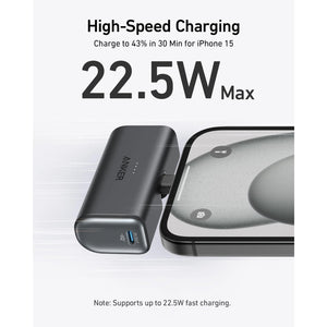 Anker Nano 22.5W  Built in USB C Power Bank 5,000mah - White | A1653H21
