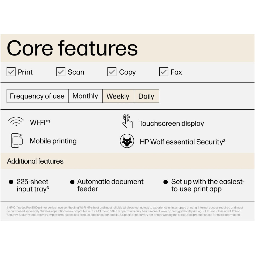 HP OfficeJet Pro 8132e A4 Colour Multifunction Inkjet Printer | 40Q45B#687